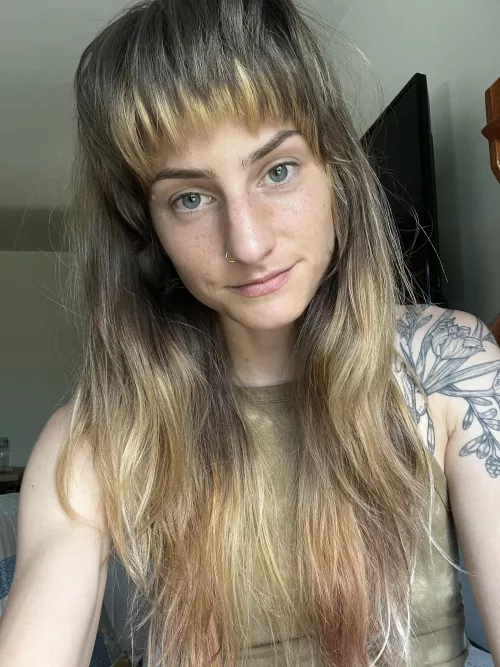Love when I wash my bangs with a volumizer!
