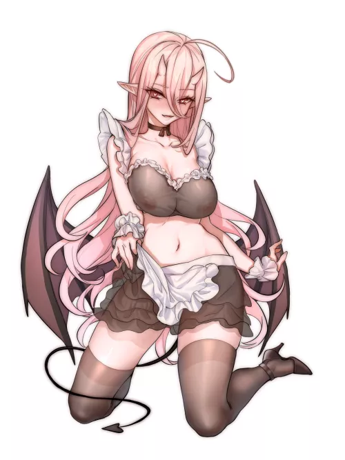 Loving Succubus Maid (Brickbricktyan) [Original] (X-Post from r/animepointyears)