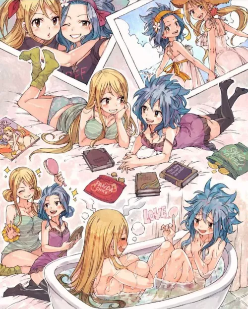 Lucy and Levy being adorable (rboz) [Fairy Tail]