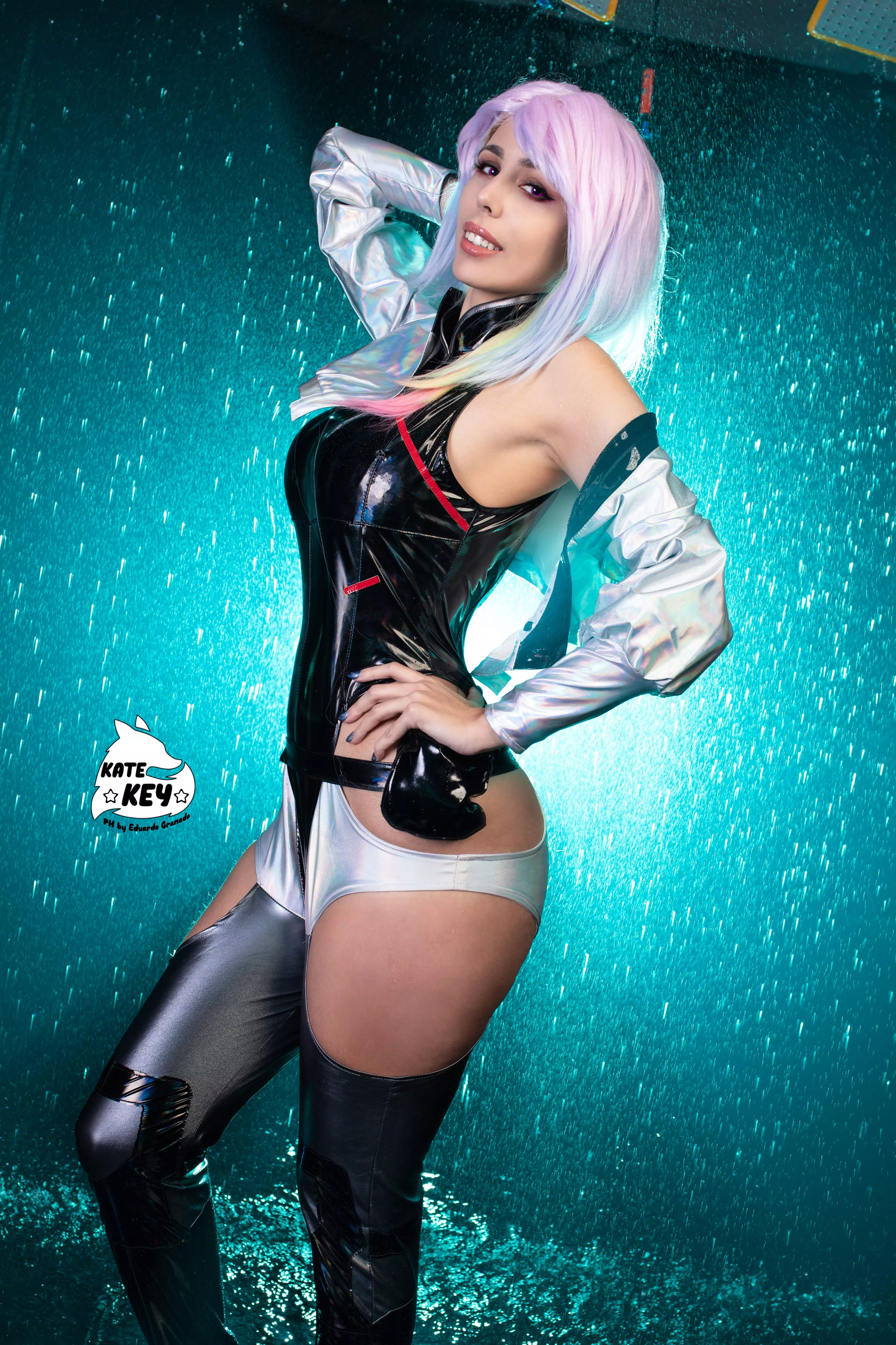 Lucy cosplay from Cyberpunk Edgerunners by Kate Key