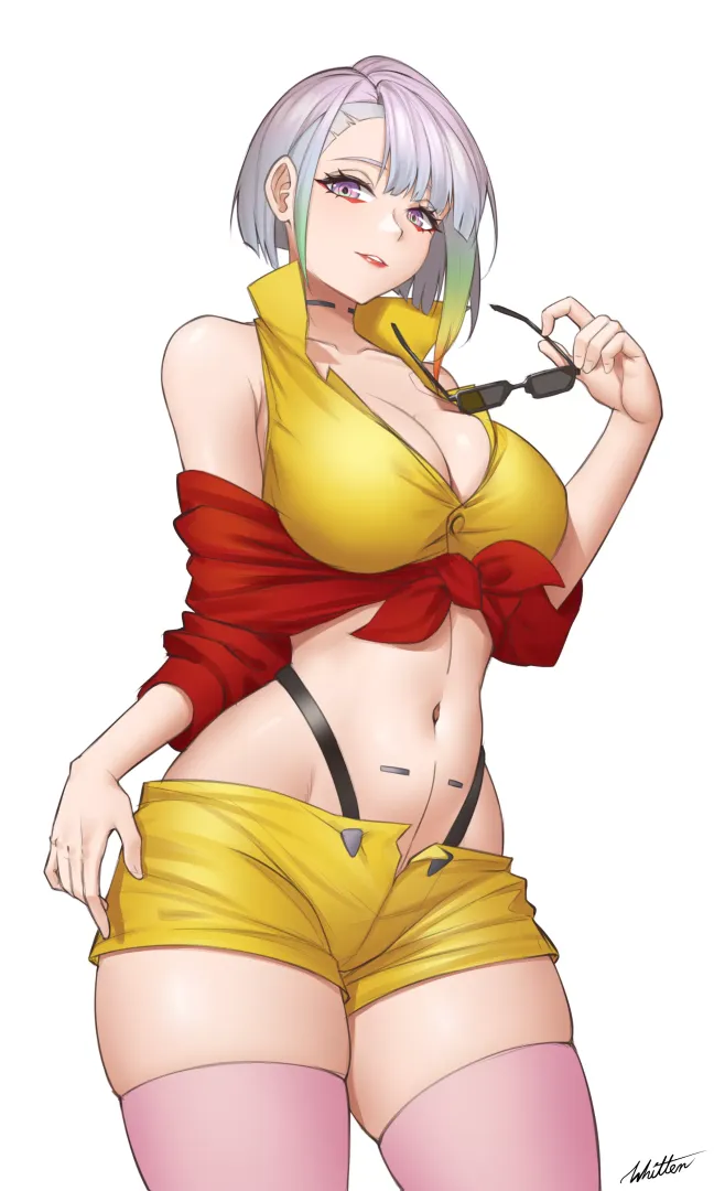 Lucy cosplaying as Faye Valentine (by Whitter)