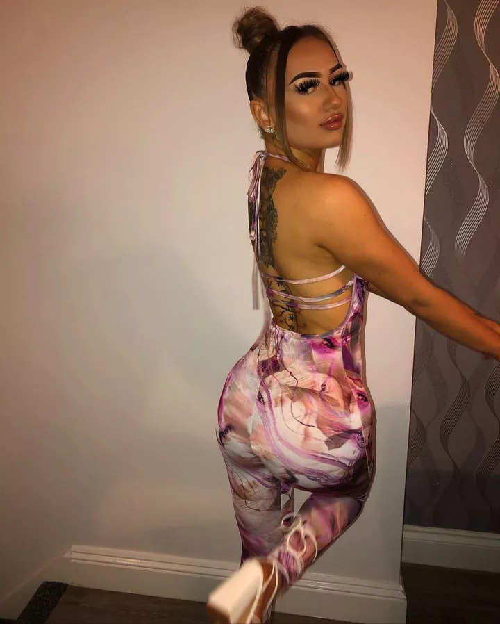 Lucy from behind