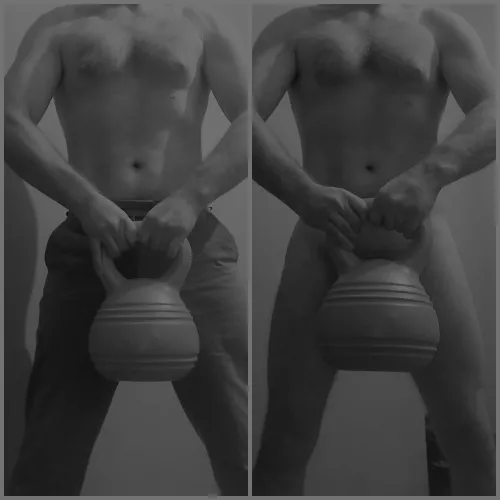 [m] can't let that kettle bell drop