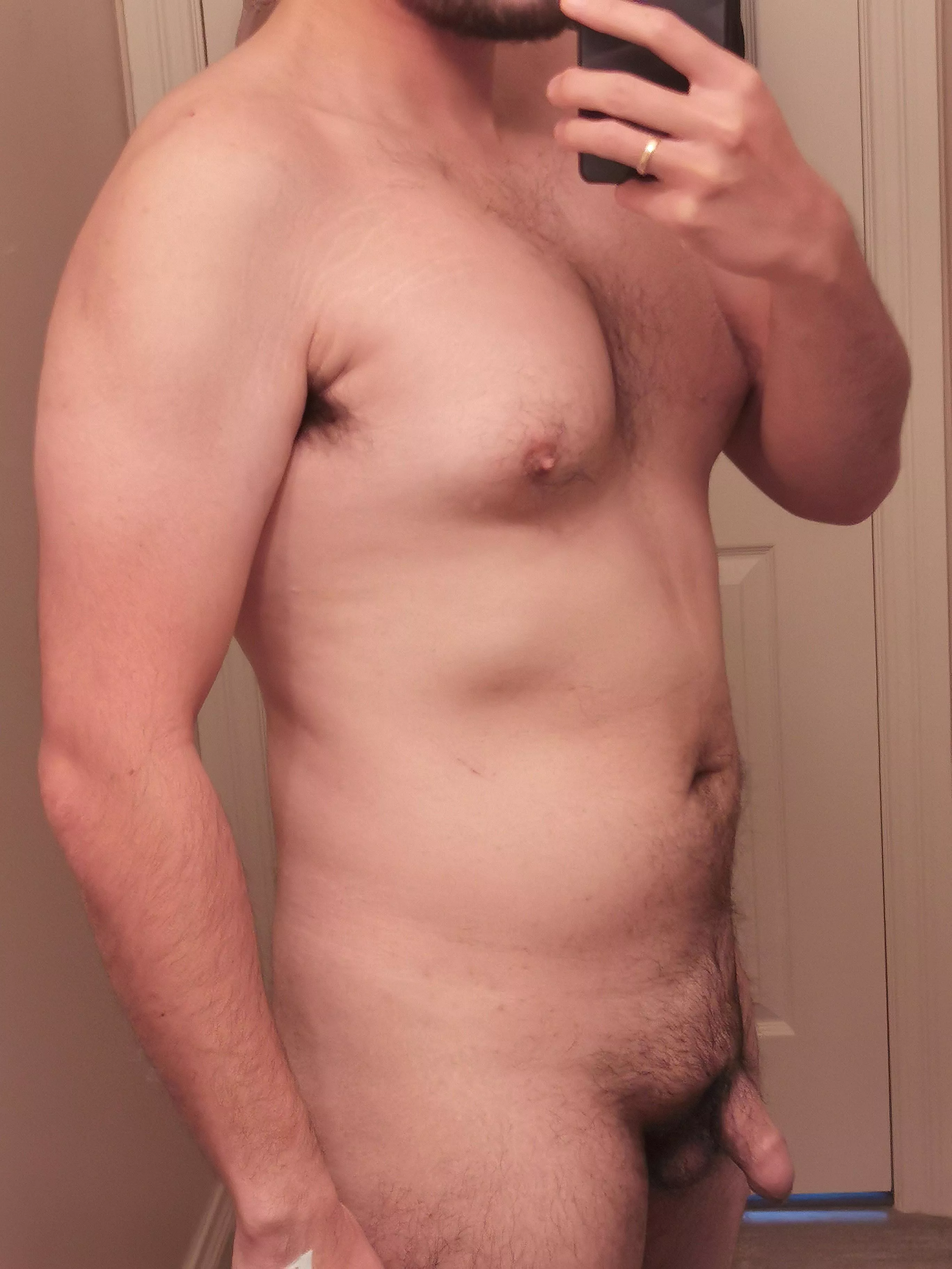 m29, 5 feet 9, 175 lbs. your thoughts please. I hope my smaller cock is still appreciated.