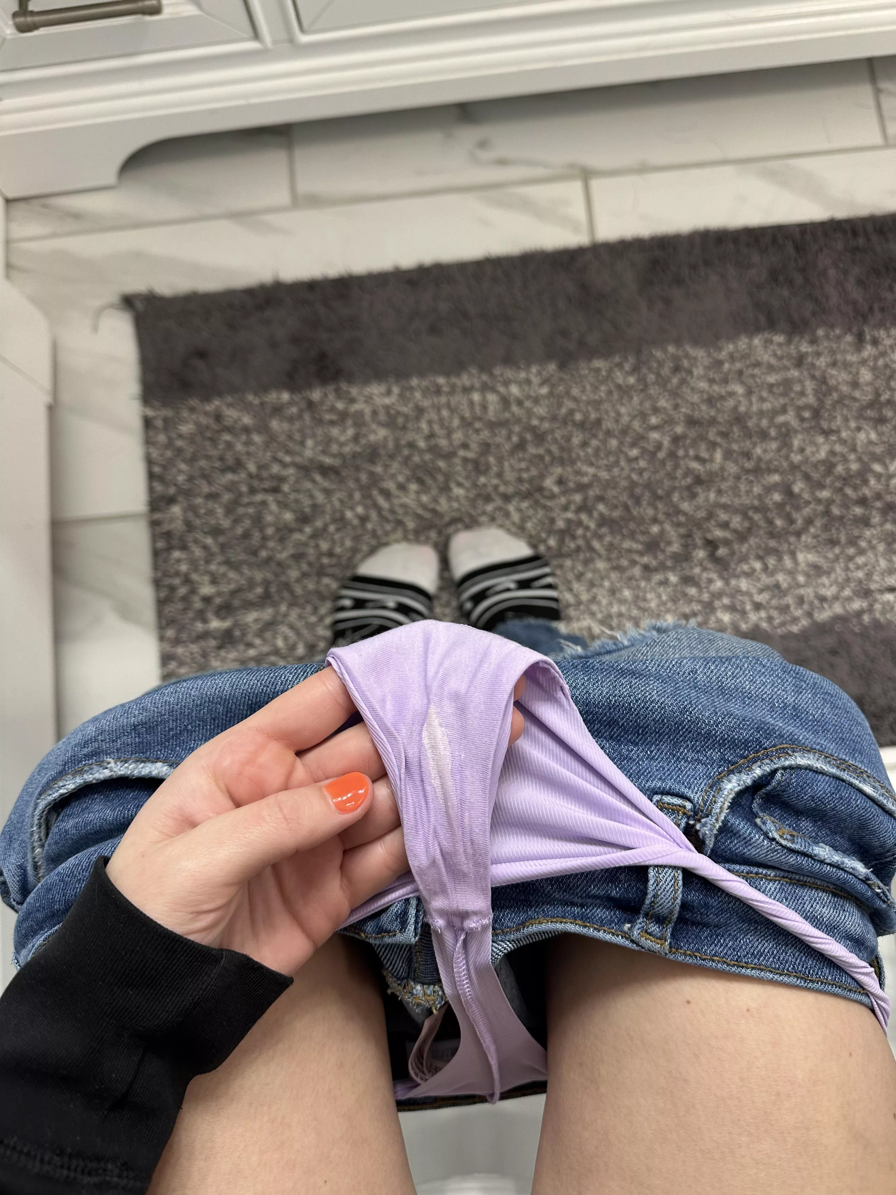 Make them wet again with your tongue