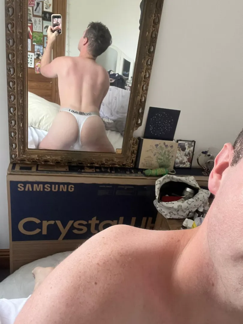 Makes work more exciting wearing a thong in secret