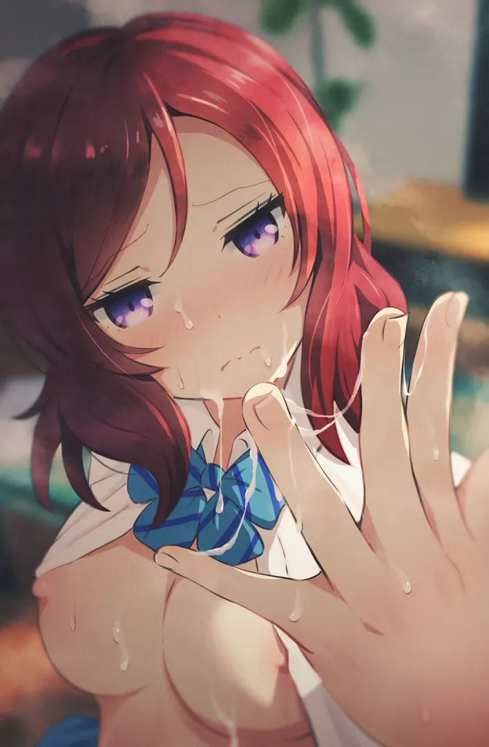 Making a mess on her
