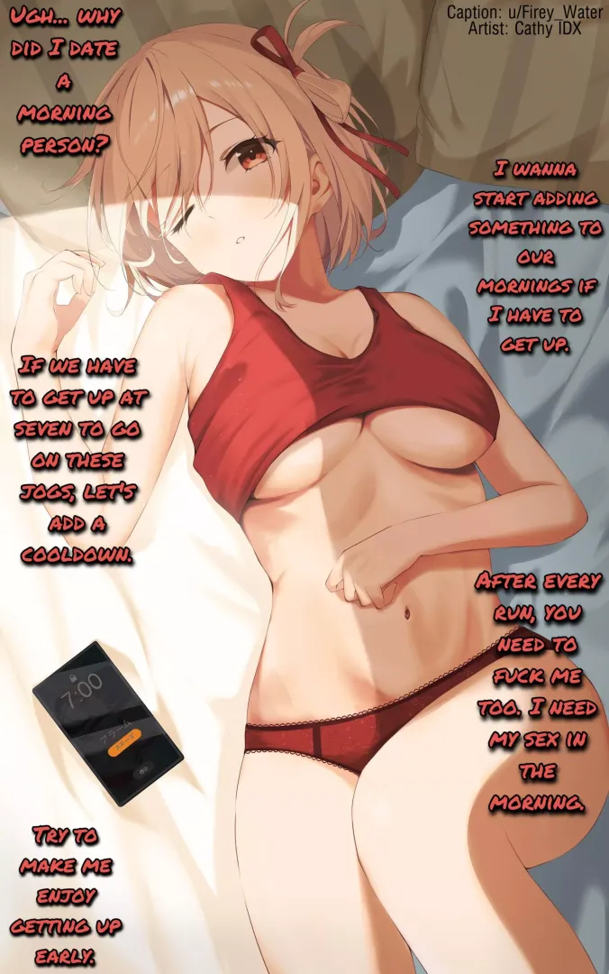 Making her morning worth it. [Gender Neutral POV] [Sleepy] [Implied Sex]