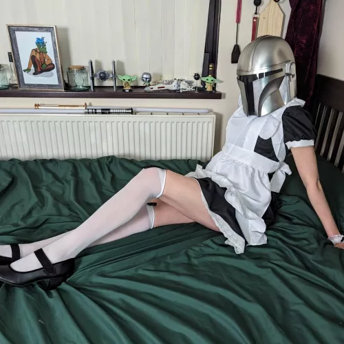 Mandolorian - Maidolorian is working overtime for the foundlings (cosplay by me)