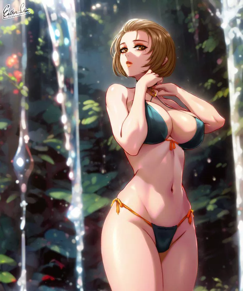 Manuela in a bikini