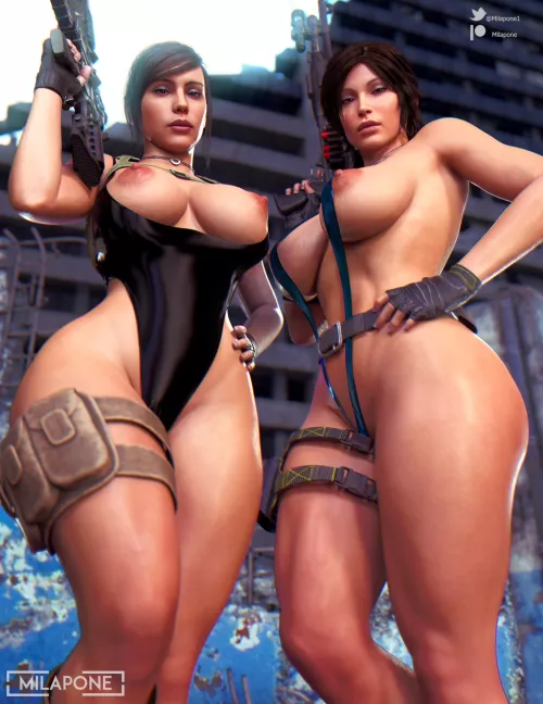 Mara & Lara (Milapone) [Call of Duty, Tomb Raider]