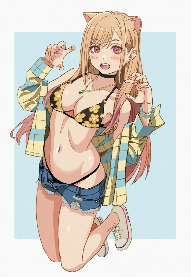 Marin as a neko (By Shiren) [My Dress-Up Darling]