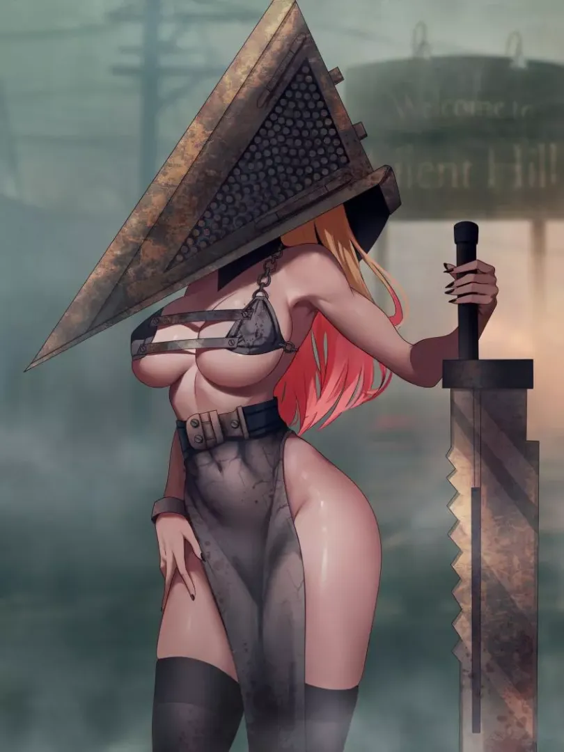 Marin's pyramid head cosplay 