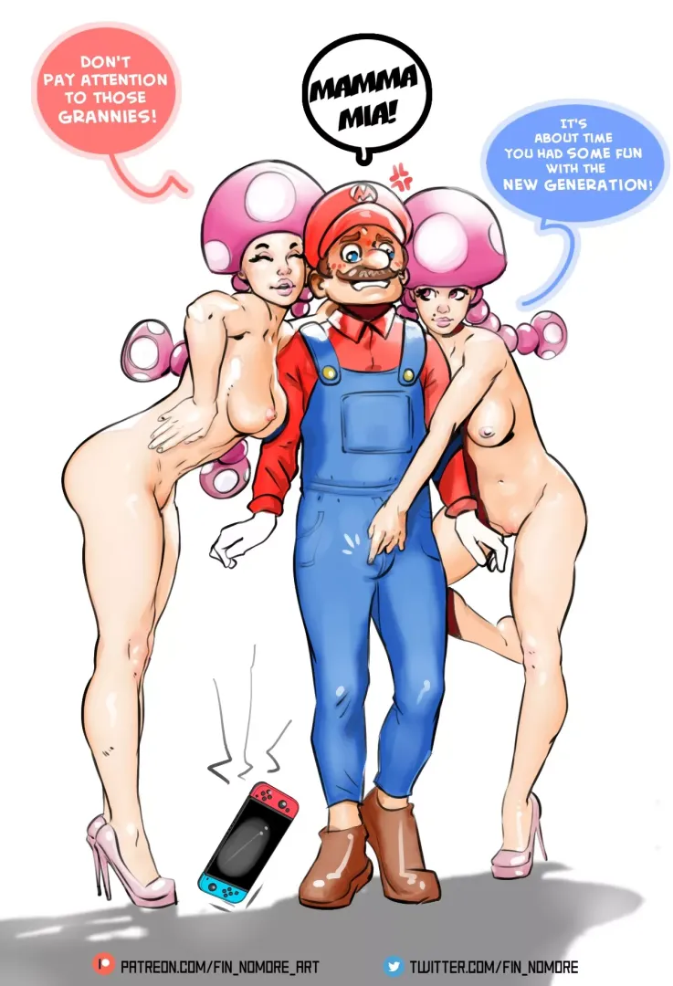 Mario and Mushrooms (by FinNomore)