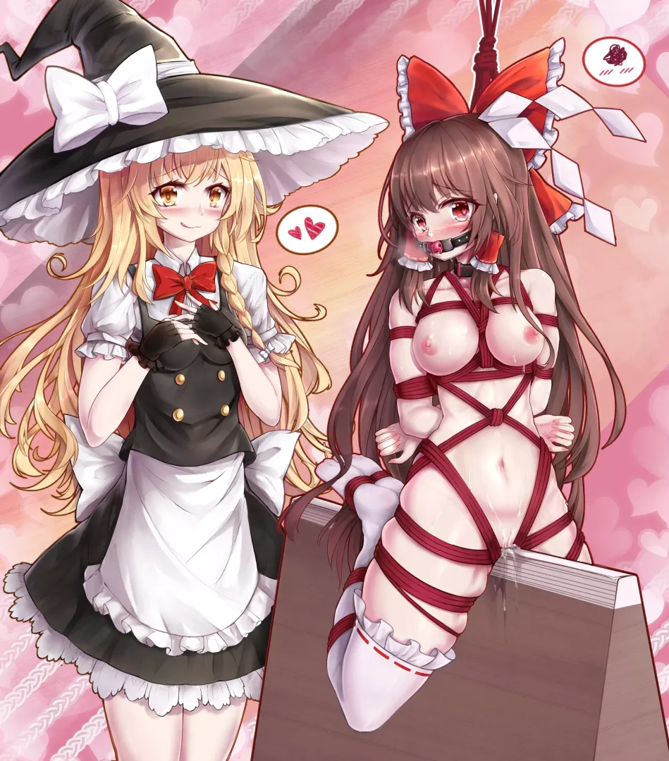 Marisa and Reimu's Bondage Play