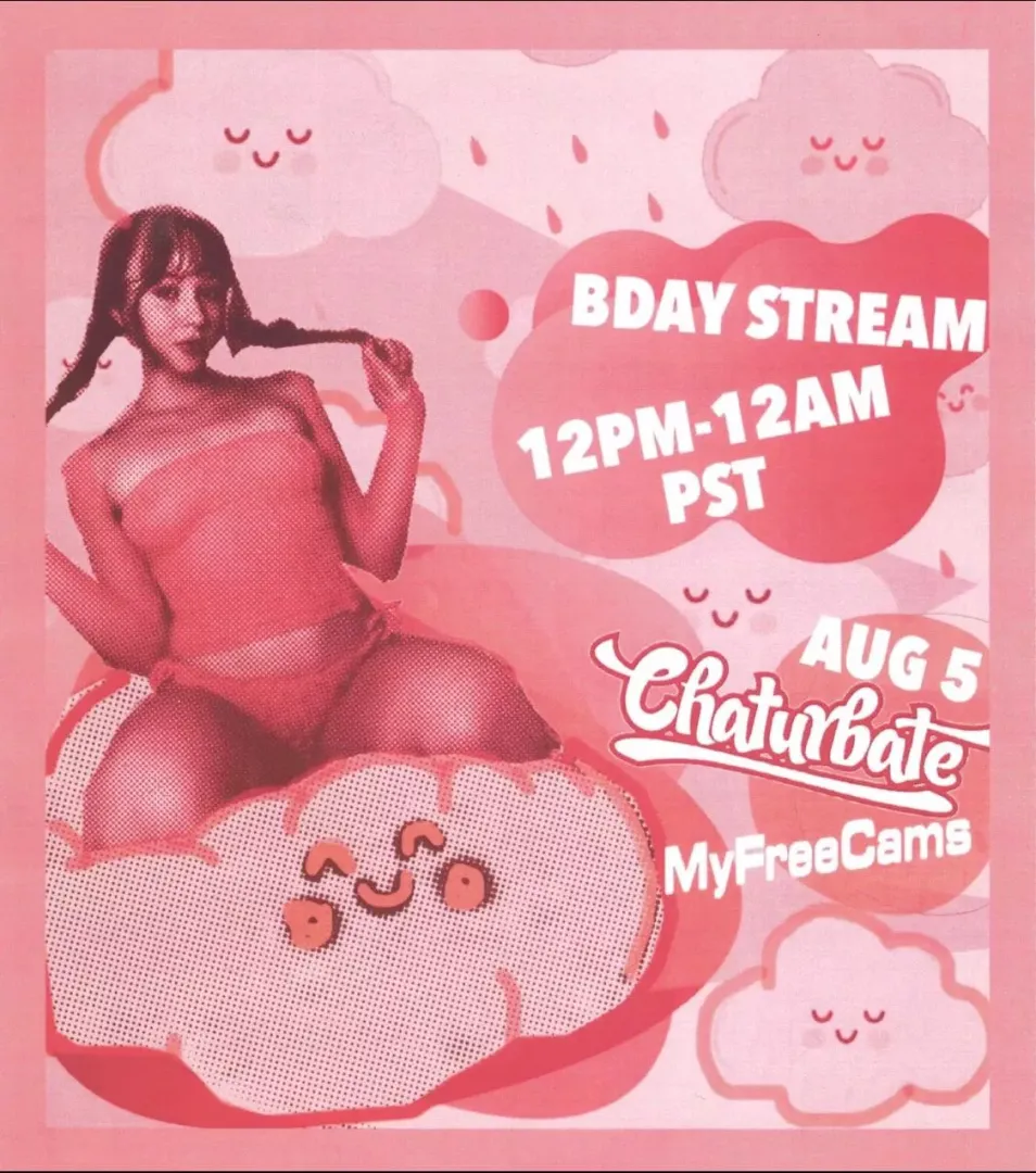 Mark your calendars and come watch me sit on my cake 🎂 
