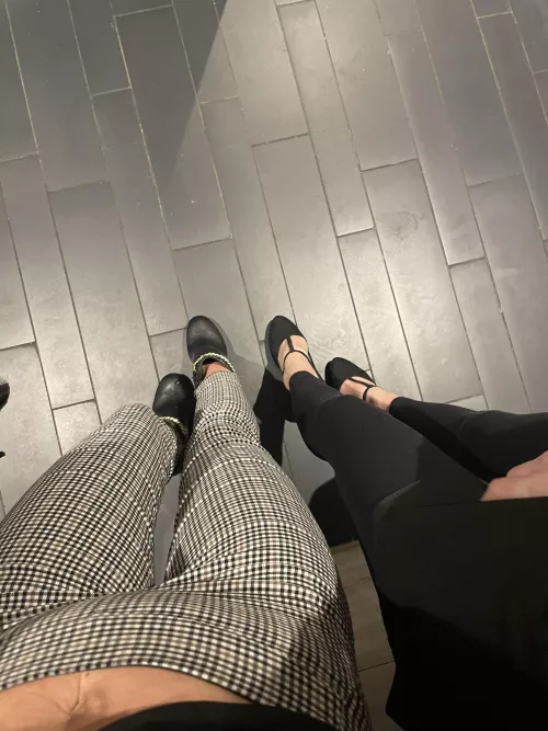 Me and my bestie sneaking in pics at casino bathroom