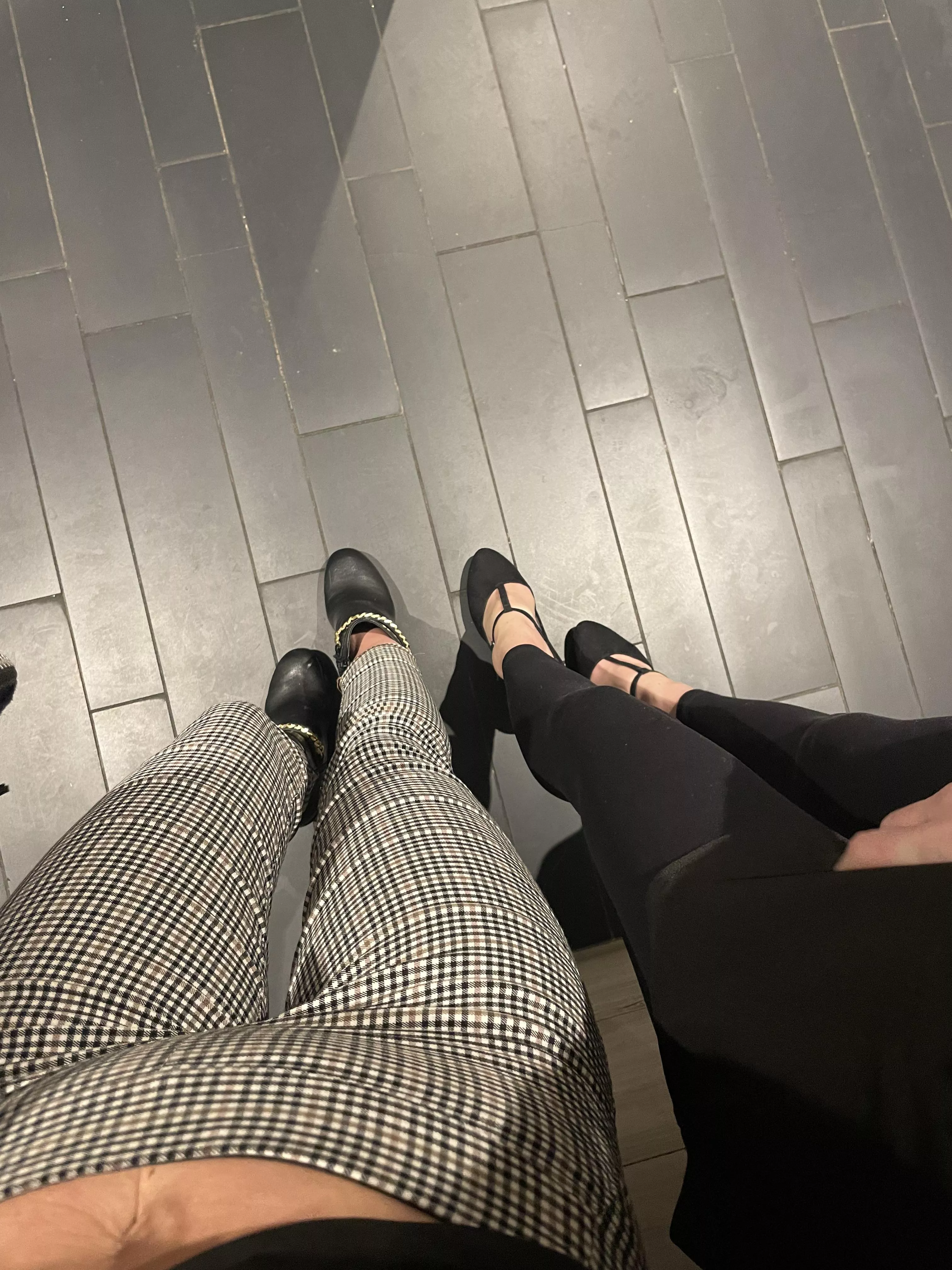 Me and my bestie sneaking in pics at casino bathroom