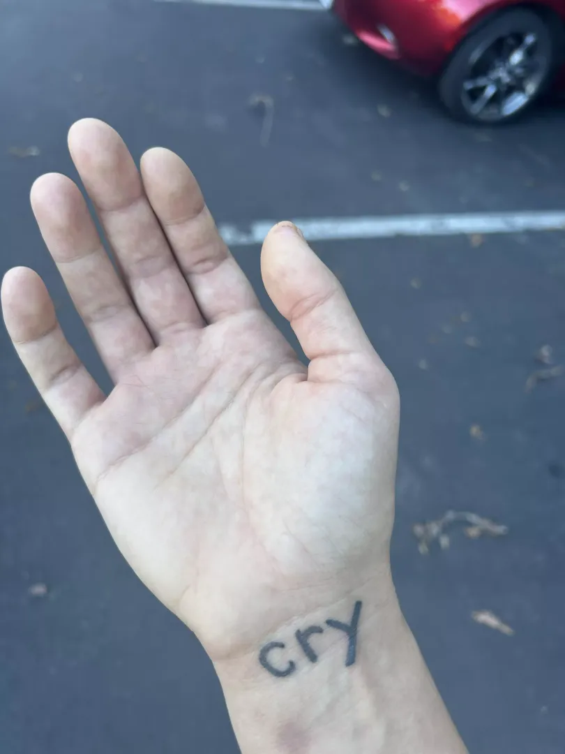 me and my hand