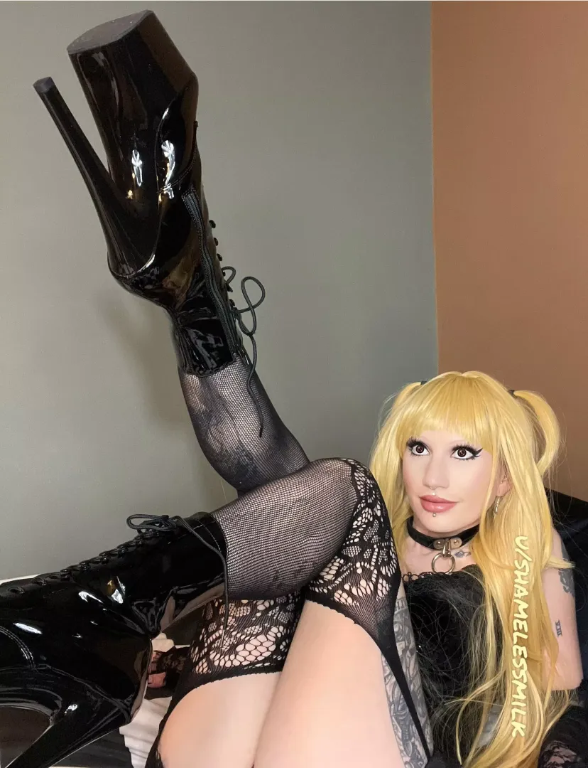 Me as Misa Amane [Death Note] in my Pleaser heels