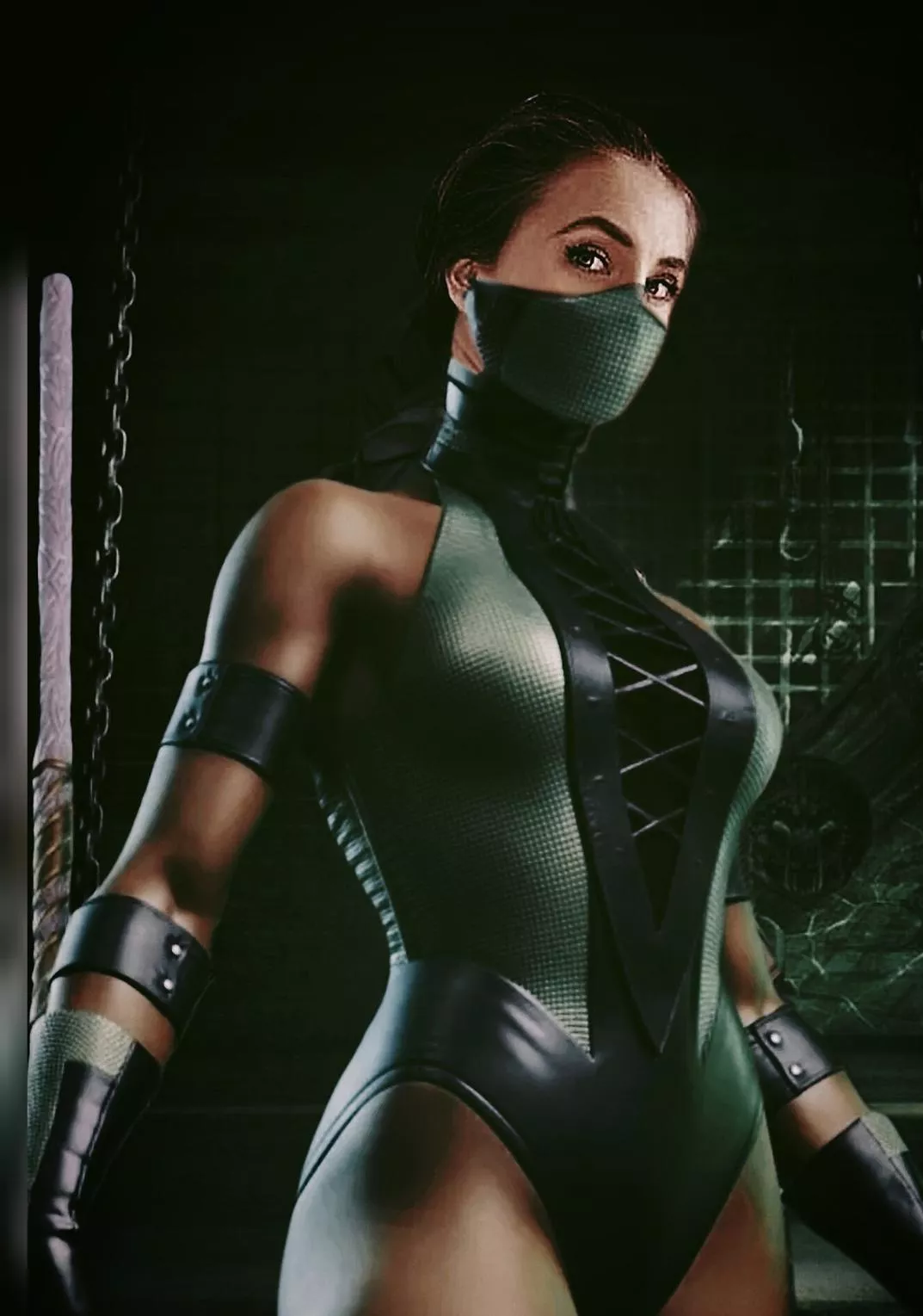 Me Cosplaying as Jade Mortal Kombat