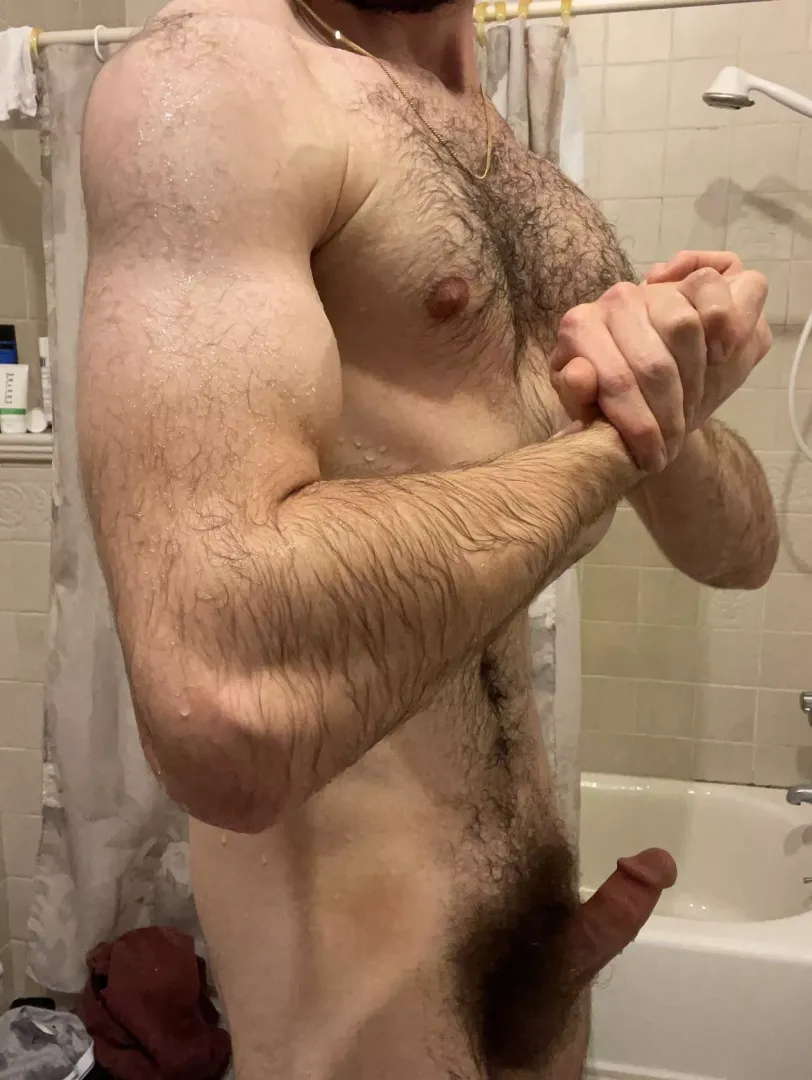 Me flexing