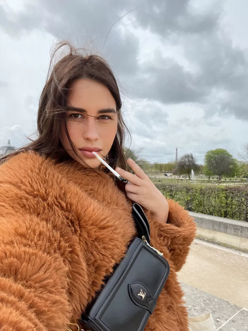 Me smoking at Paris