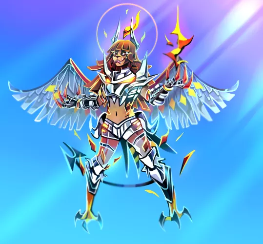 Mega Houndoom + Talonflame, anthro design by me