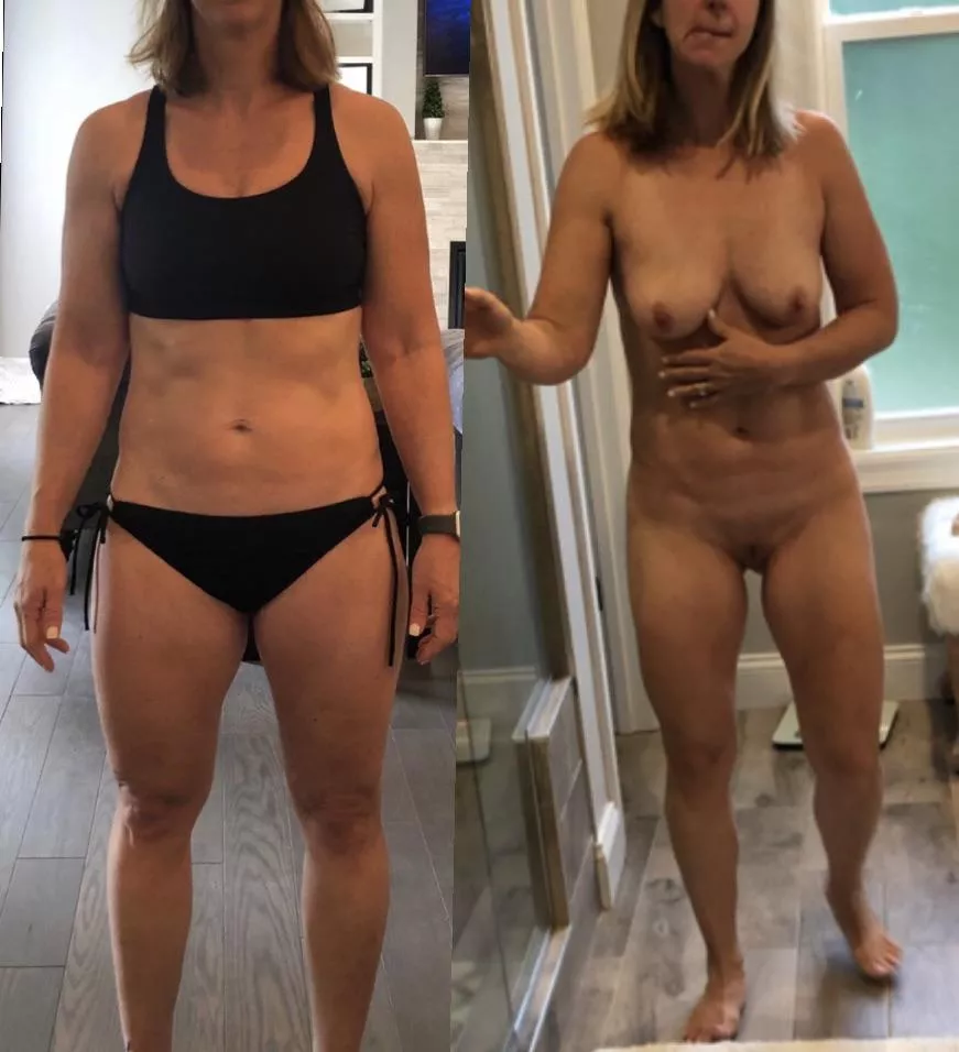 Milf dressed undressed