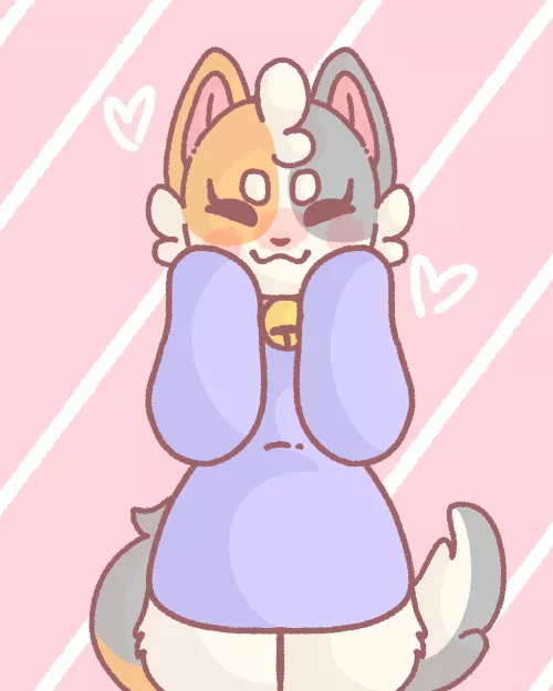 Milkshake! My calico cat oc (art by me)