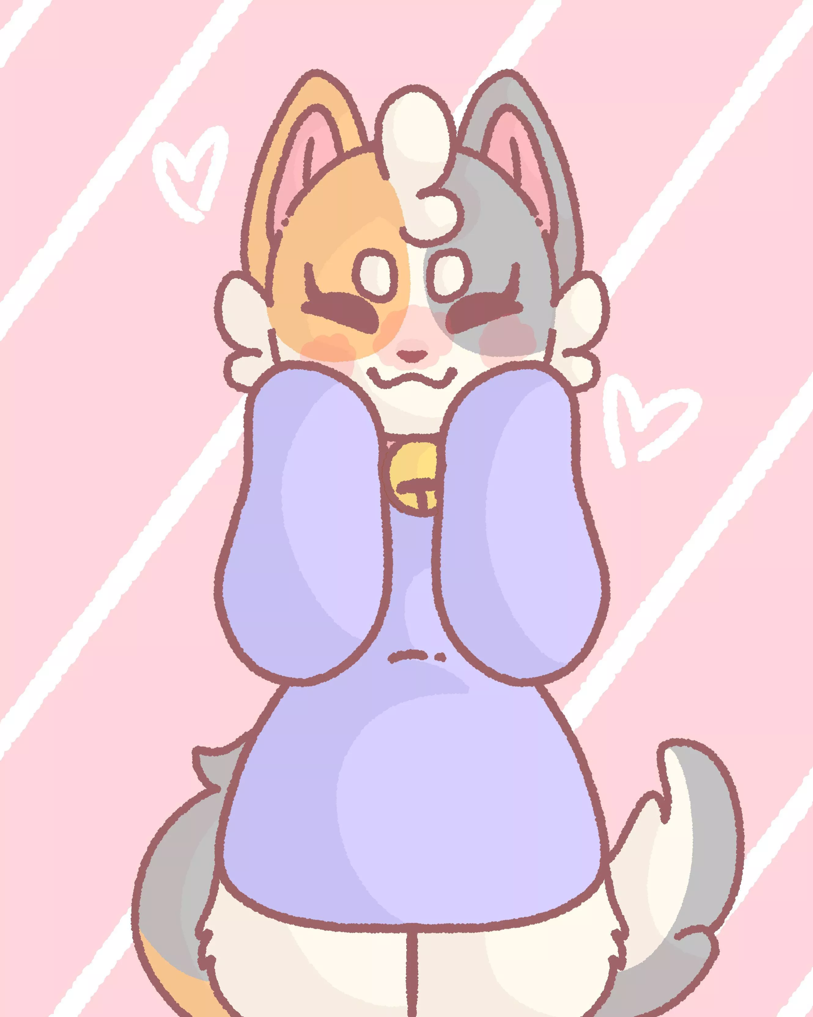 Milkshake! My calico cat oc (art by me)
