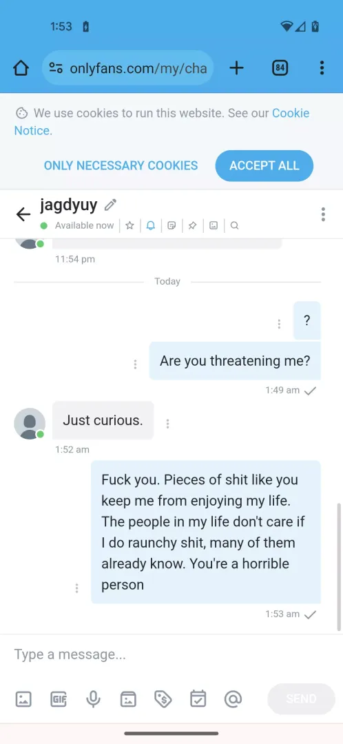 Miss Lana is upset