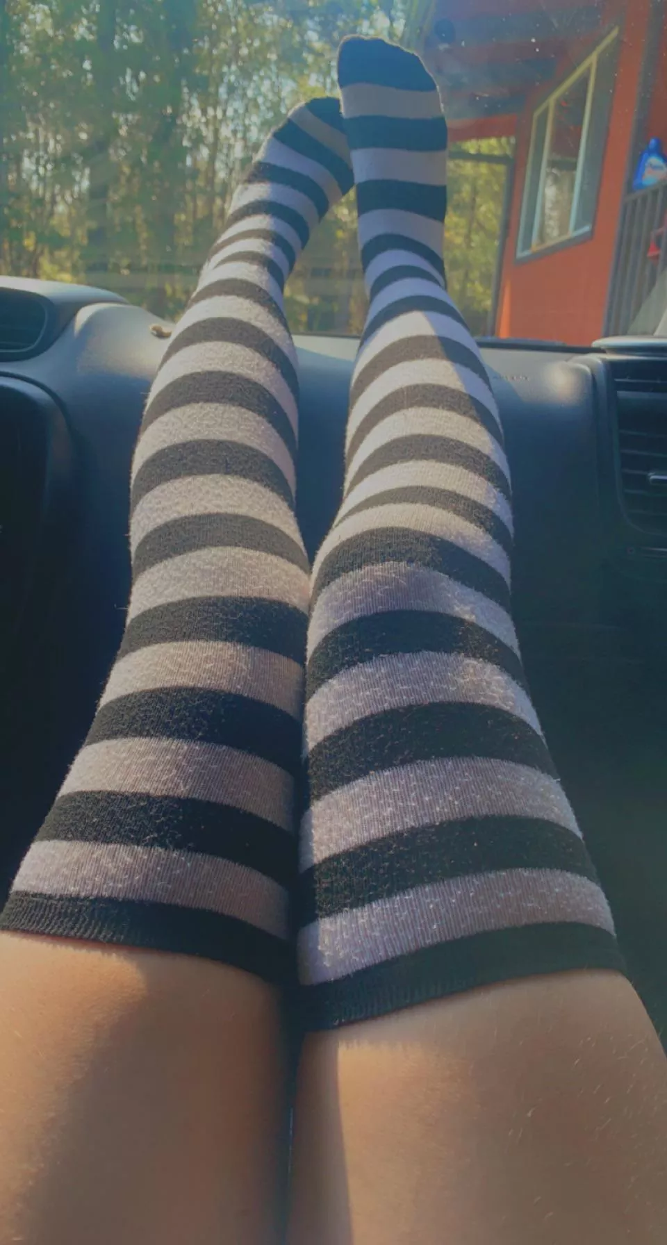 Missing the vast collection of thigh highs I used to have :,(
