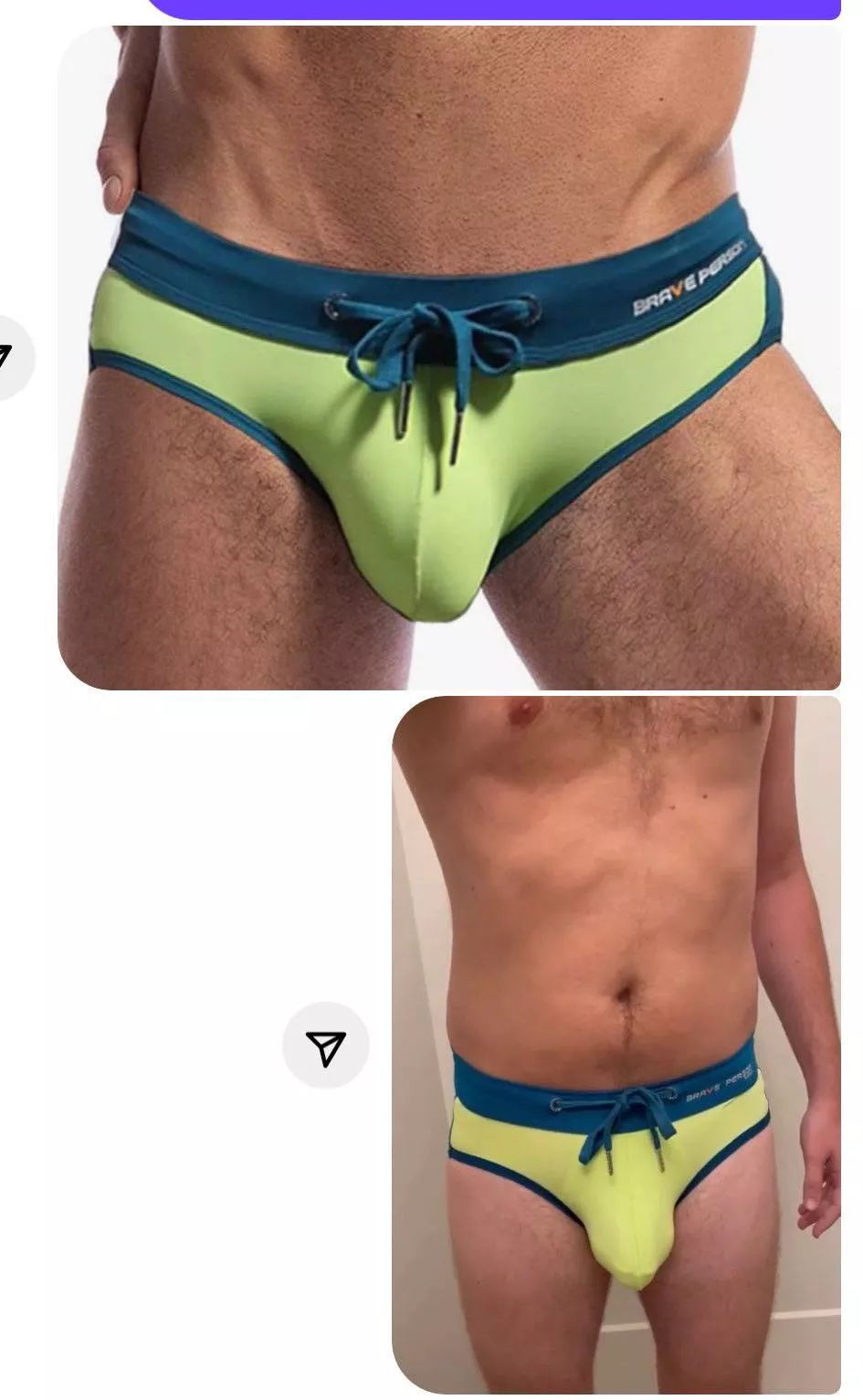 Model top, me bottom