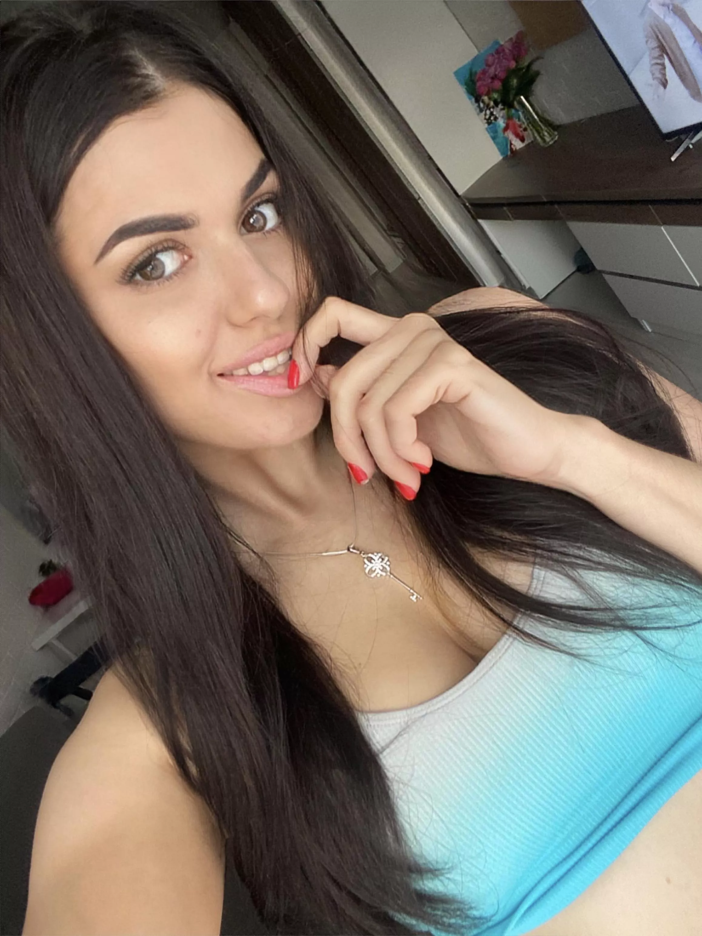 modest smile