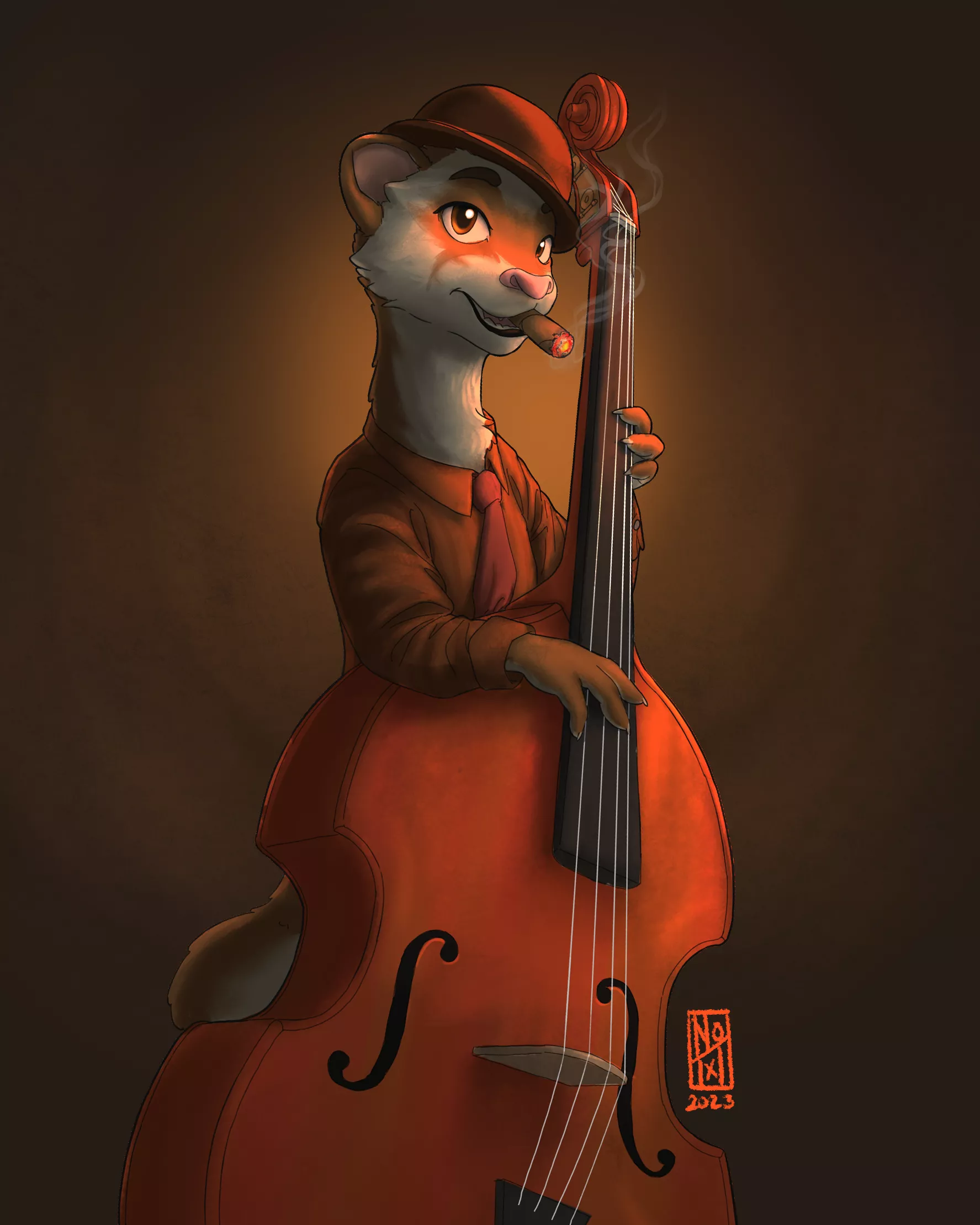 Moe the Bass player (art by me)