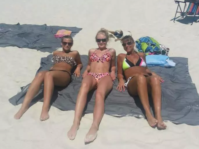 Mom and daughters
