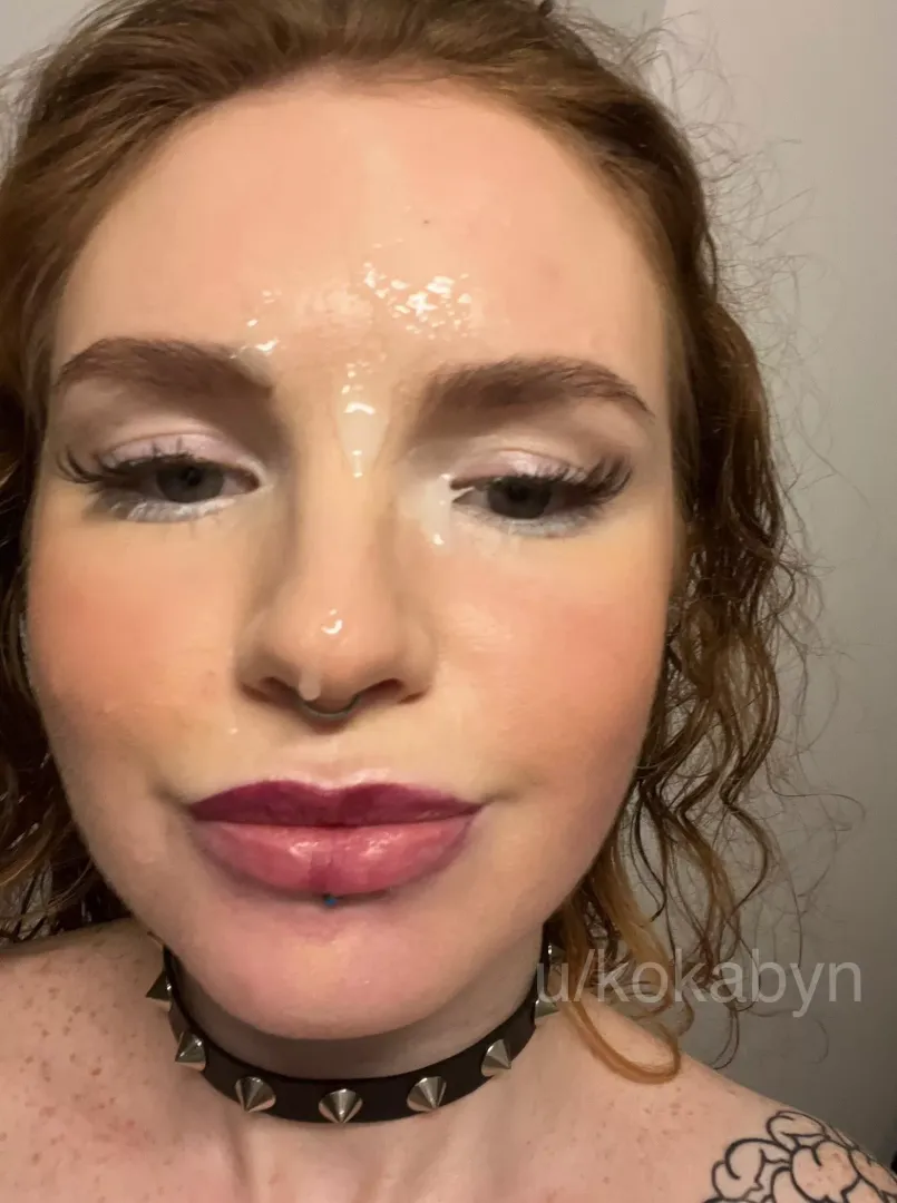 Moments before my eye turned red