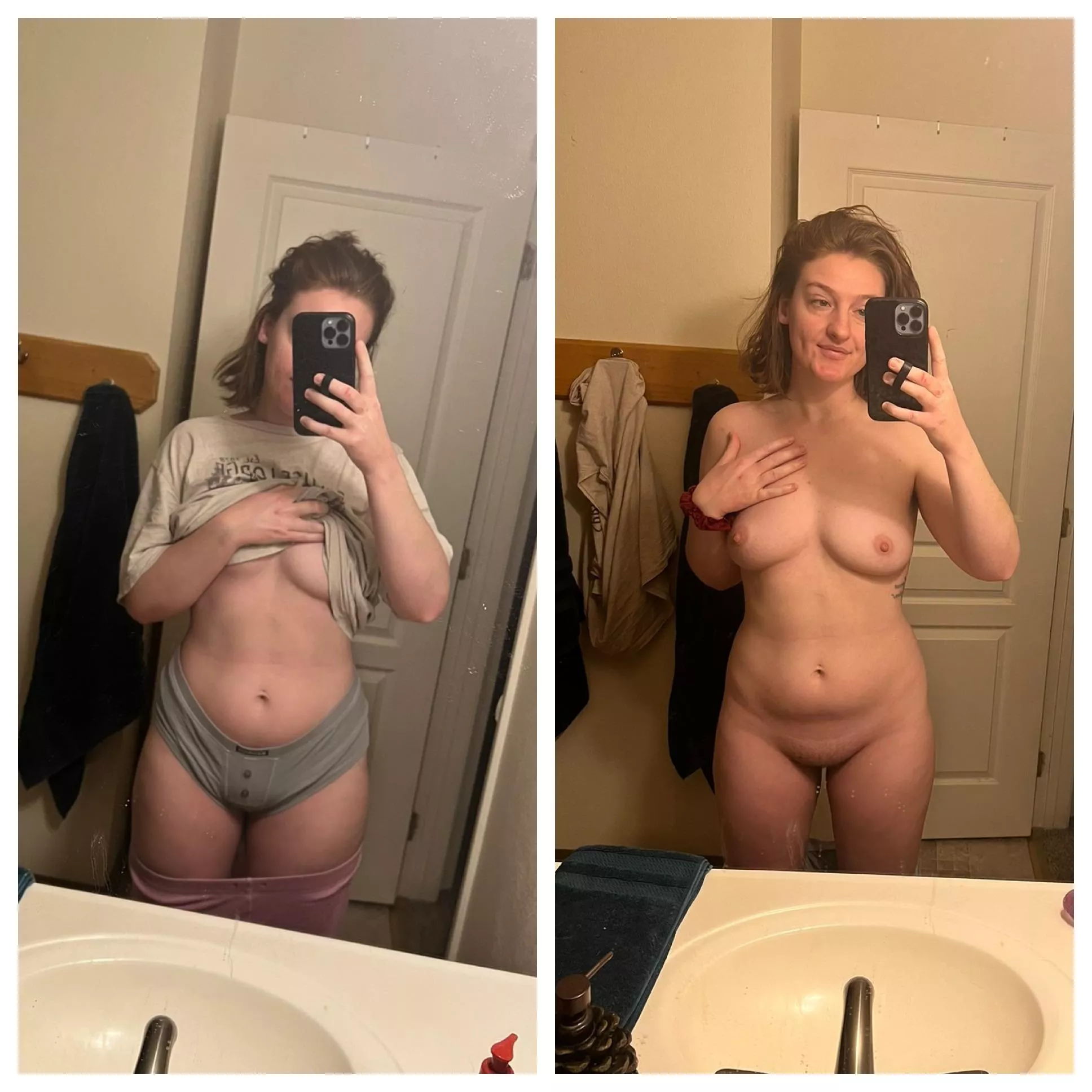 Mommy in pjs/undies vs mommy naked