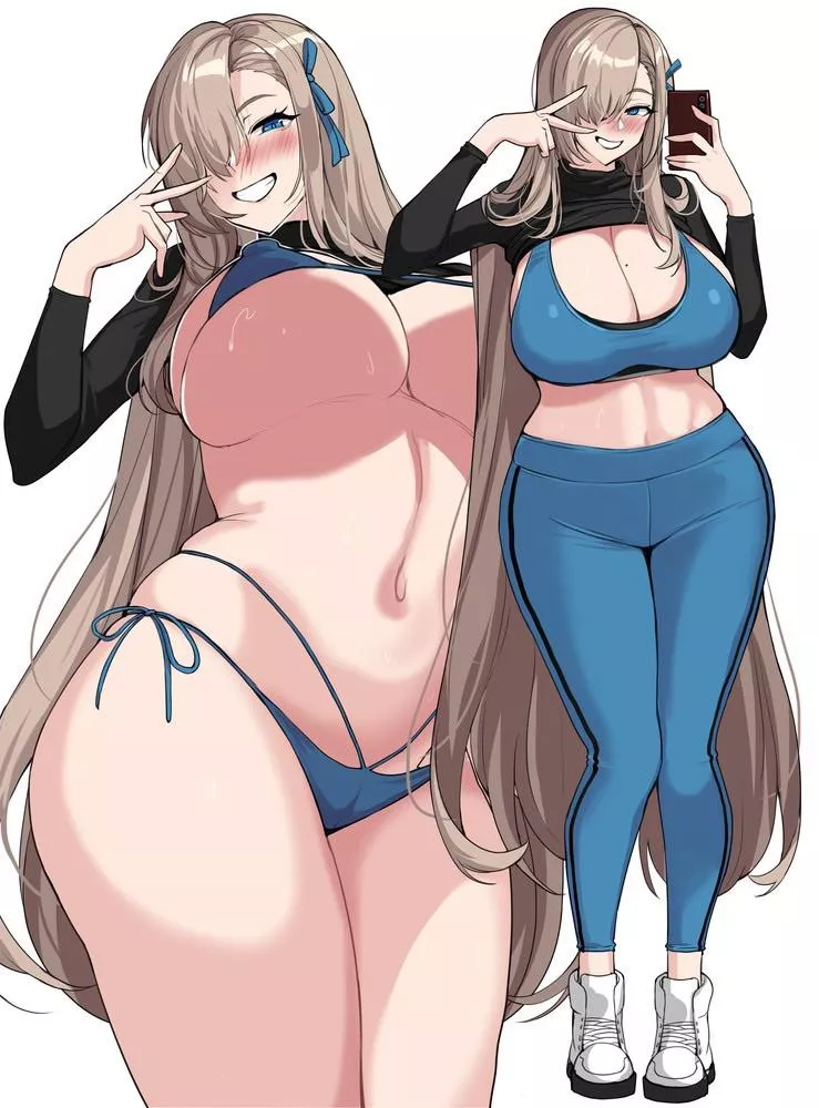 Mommy showing you that sweet progress at the gym