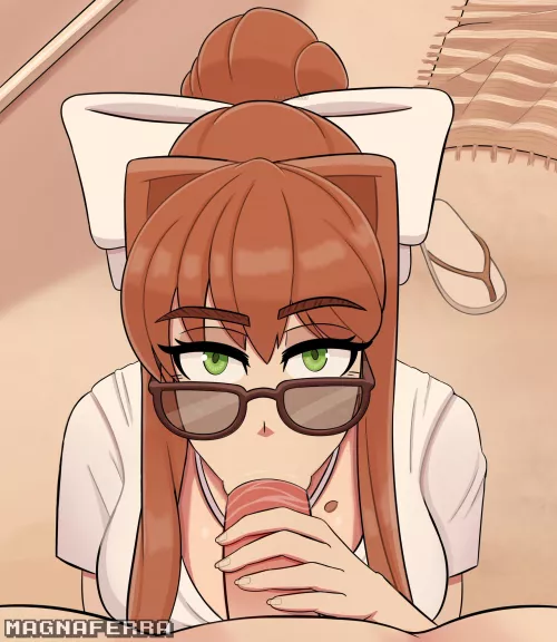 Monika Beach Blowjob (MagnaFerra)