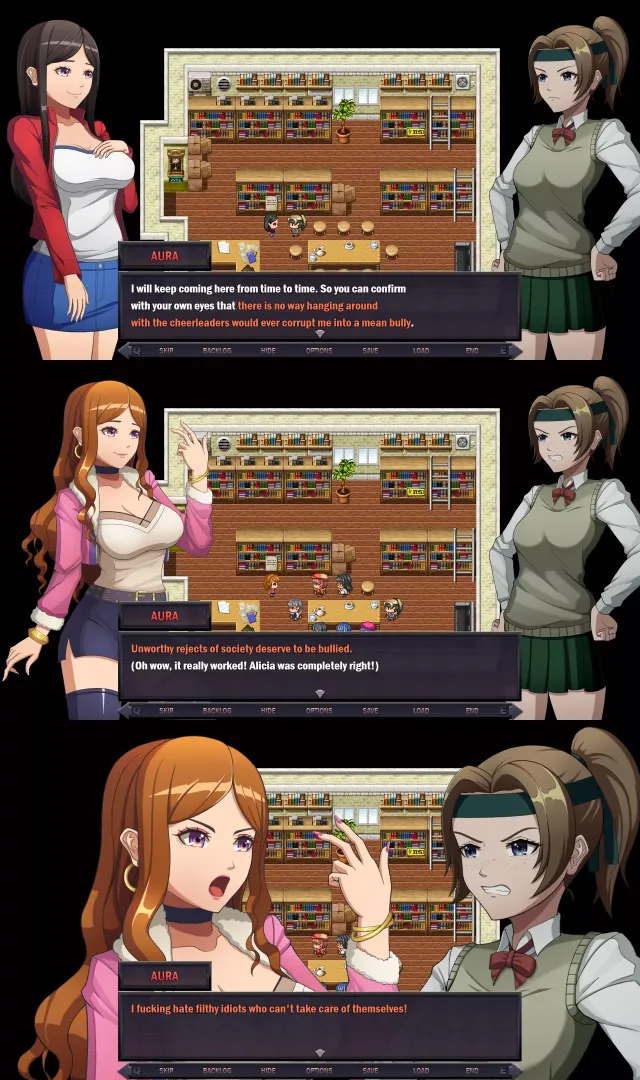 Moral degeneration: From nerd to bully cheerleader - Star Knightess Aura