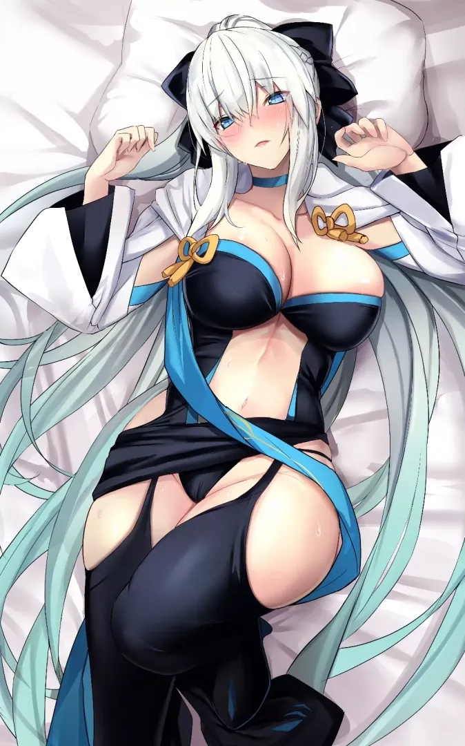 Morgan laying in Bed