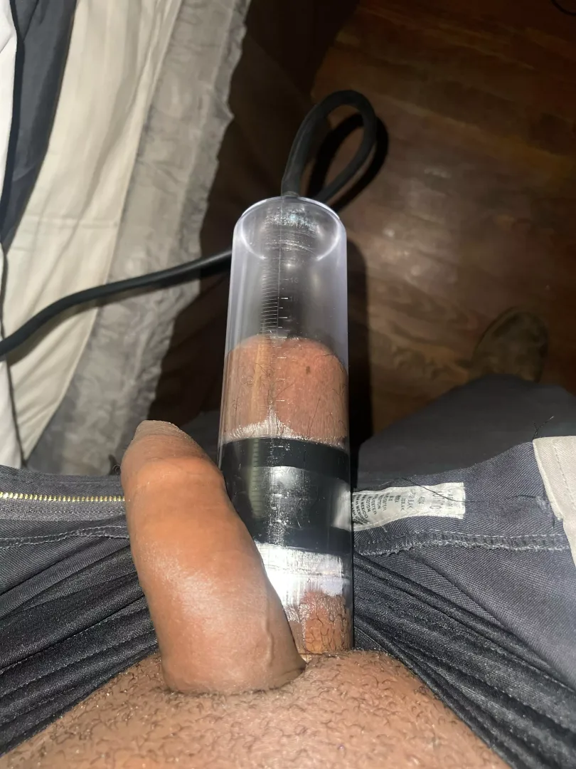 Morning pump on my balls