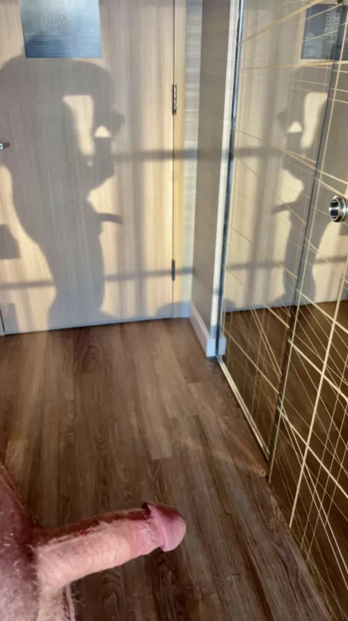 Morning sunrise in my hotel room