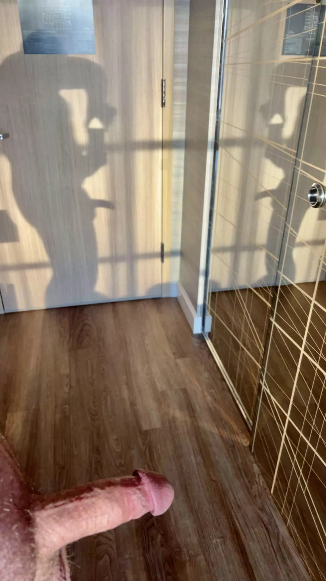 Morning sunrise in my hotel room