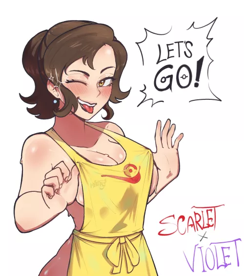 Mother - too hot in the kitchen for anything more than an apron (Hentaly) [Pokemon Scarlet Violet]