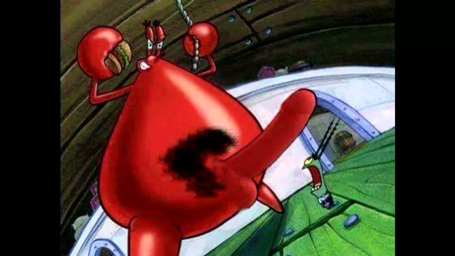 Mr krabs big massive red cock
