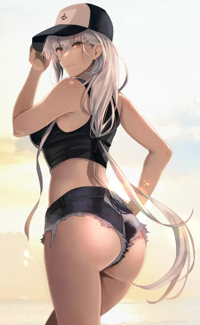 Musashi going for a walk [Kantai Collection] (@skchkko)