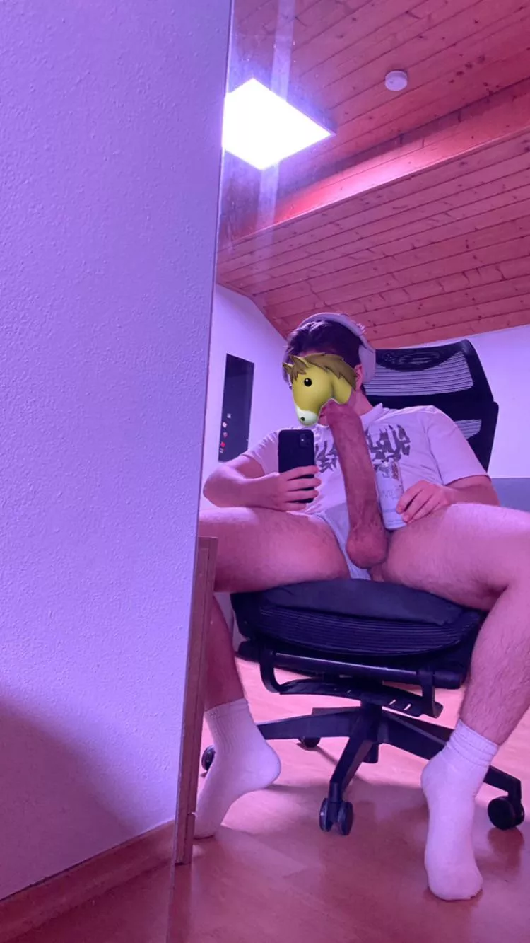 my 19yo 10 inch monstercock next to a redbull can